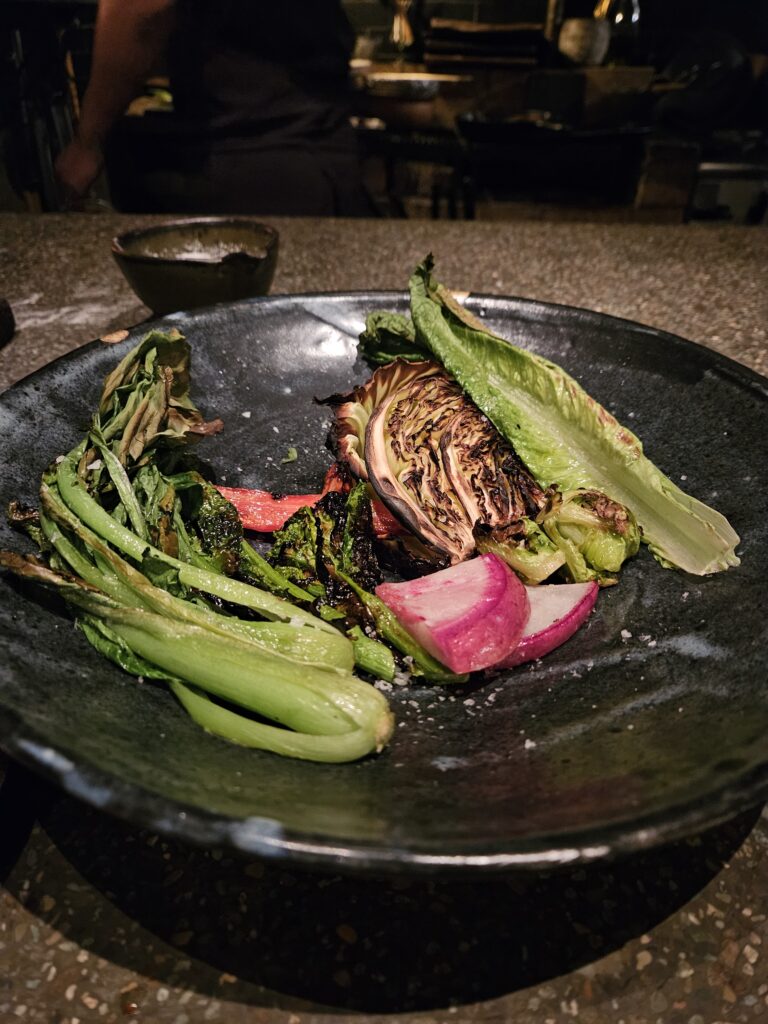 Food at Monk, in Kyoto, Japan.